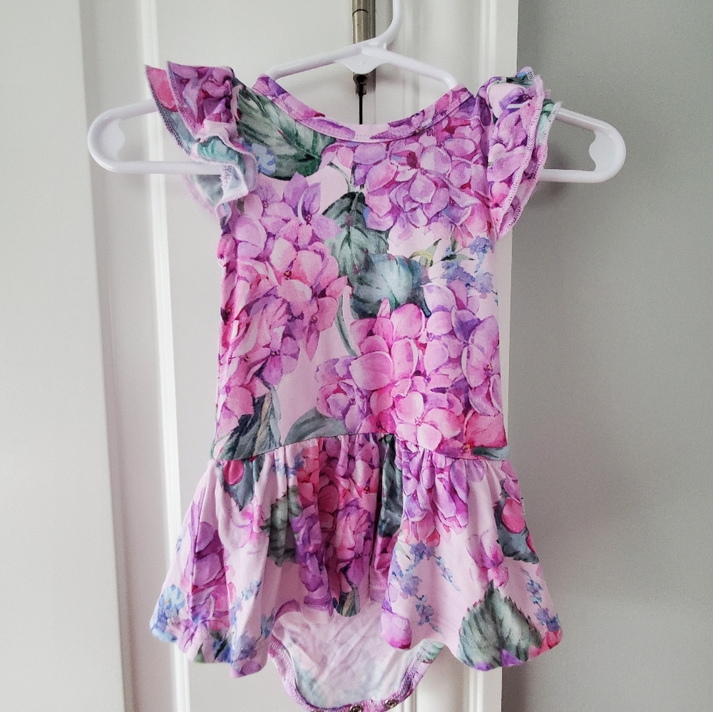 Posh Peanut Twirl Bodysuit Dress 0-3
